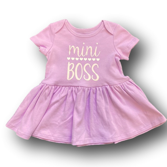 Little Wonders Other - Infant Girls “Mini Boss” Purple Dress - Size 3-6 Months - NWT